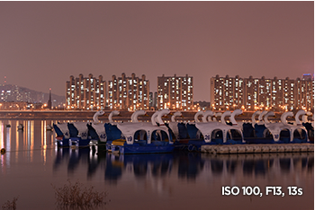 ISO 100, F13, 13s 샘플 이미지